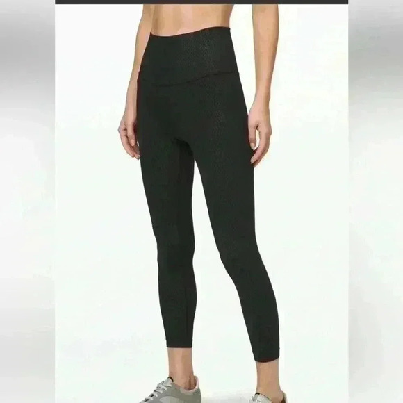Lululemon Align Pant II 25" Diverge Emboss Black - Picture 9 of 10